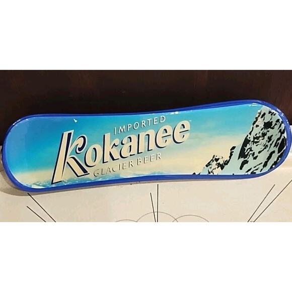 KOKANEE GLACIER BEER "SnowBoard" Tap Handle BREWERY CO COLUMBIA CA 10"